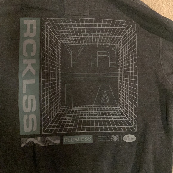 Reckless large street hoodie, Grey - Picture 6 of 6